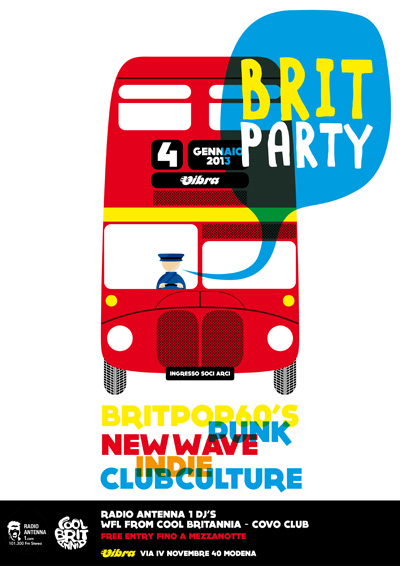 Venerdi 04 Gennaio  BRIT PARTY