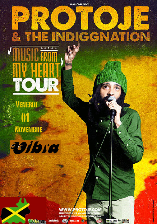 Venerdi 01 NOVEMBRE   100% JAMAICA presenta  PROTOJE & the indiggnation live from Jamaica