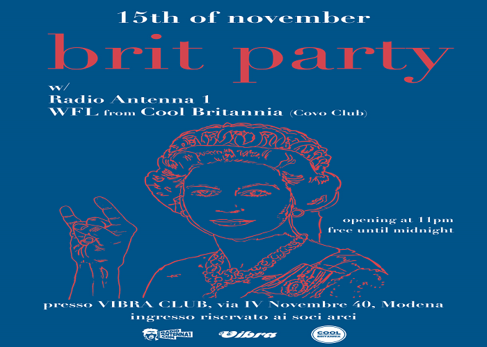 sab 15 Novembre – BRIT party