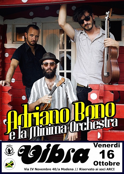 Ven 16 ottobre – ADRIANO BONO e LA MINIMA ORCHESTRA   live