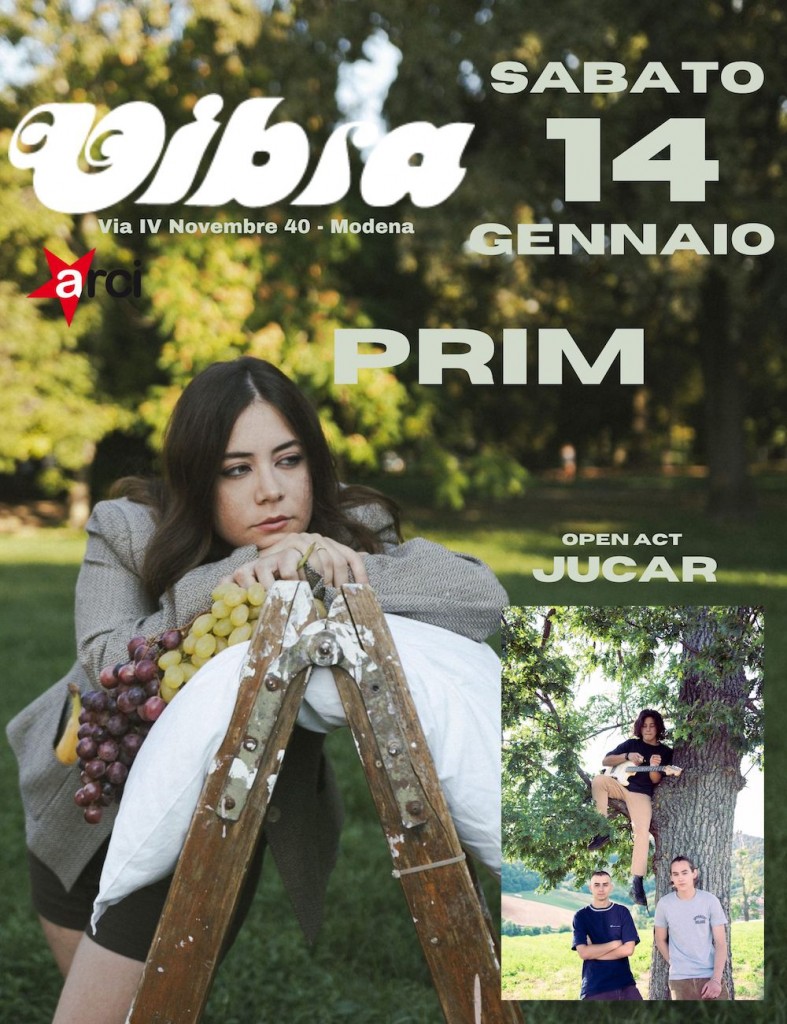 Sabato 14 Gennaio PRIM + JUCAR in concerto