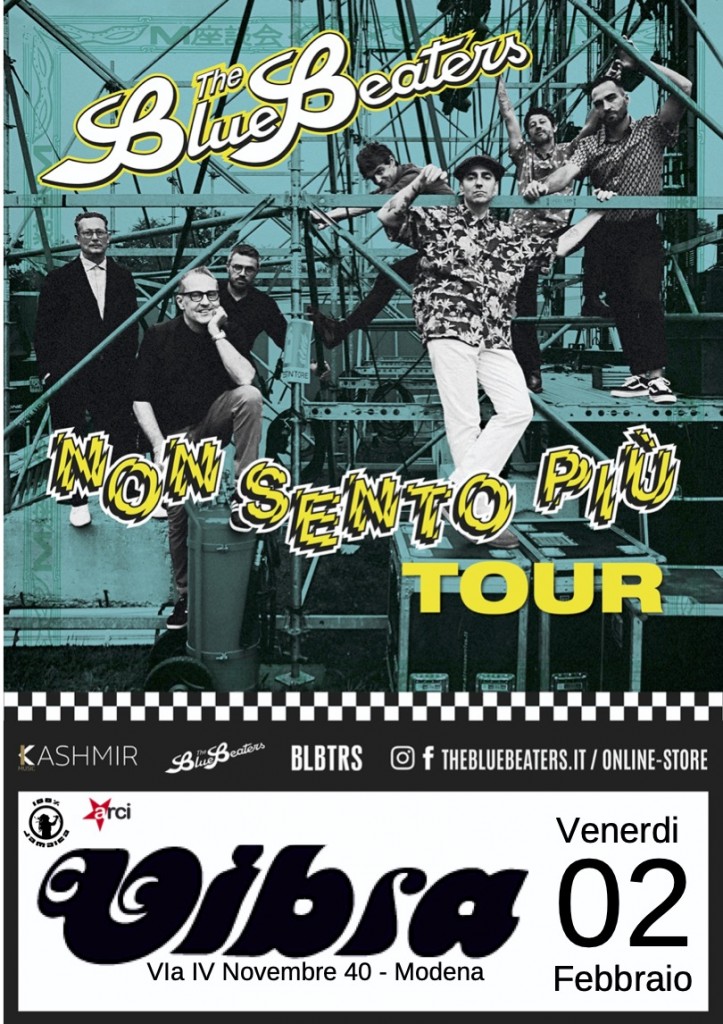 Venerdi 02 Febbraio THE BLUEBEATERS + 100% JAMAICA djset