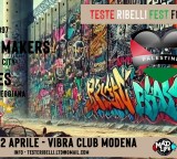 Sabato 12 Aprile Teste Ribelli Fest con i concerti  di LATTE + Troublemakers, Shardones // Raccolta fondi ProPalestina