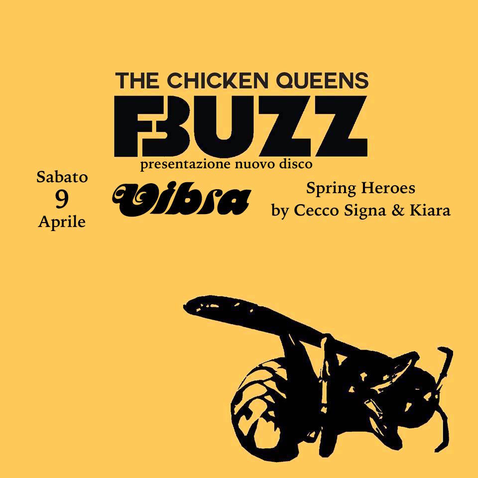 Sabato 09 Aprile  THE CHICKEN QUEENS + GIVE VENT liveHeroes djset