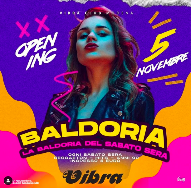 Sabato 05 Novembre BALDORIA