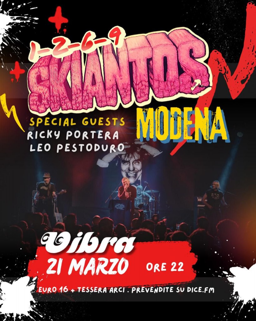 Sabato 21 Marzo 1-2-6-9 tour SKIANTOS + emilia soul lovers dj Sabato 21 Marzo 1-2-6-9 tour SKIANTOS + emilia soul lovers dj